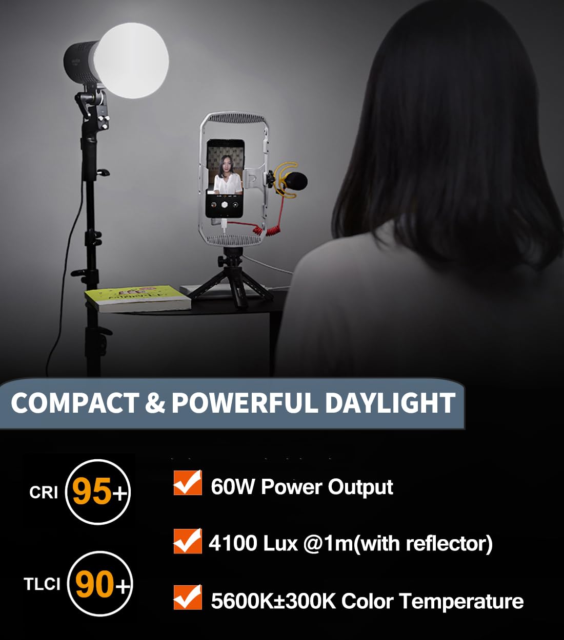 Amazon | Godox SL60W LEDビデオライト 写真用スタンド付き 2個
